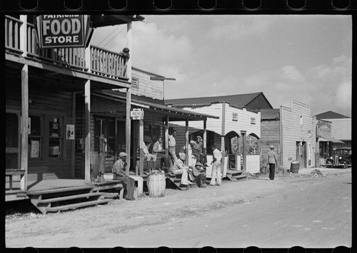 Scene in the Negro section of Belle Glade, Florida
