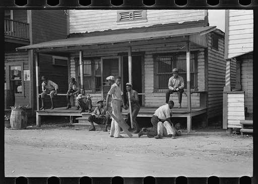 Scene in the Negro section of Belle Glade, Florida