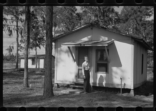 Untitled photo, possibly related to: Housing in a tourist camp for citrus workers, near Winter Haven, Florida