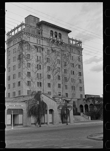 The Polk Hotel, used by migrant girls working in Polk canning plant. Haines City, Polk County, Florida