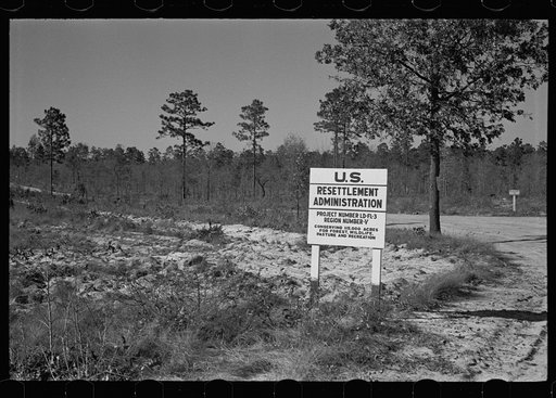 Untitled photo, possibly related to: Sign on Withlacoochee Land Use Project, Florida