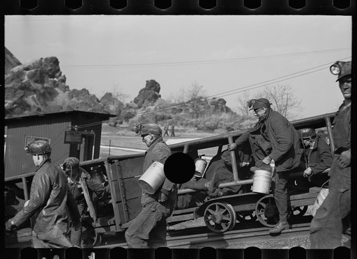 Untitled photo, possibly related to: Coming out of the mine, Birmingham, Alabama