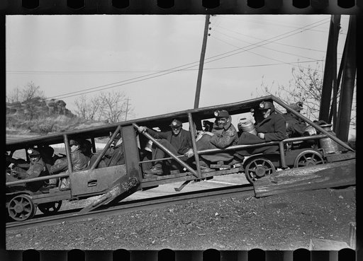 Untitled photo, possibly related to: Coming out of the mine, Birmingham, Alabama