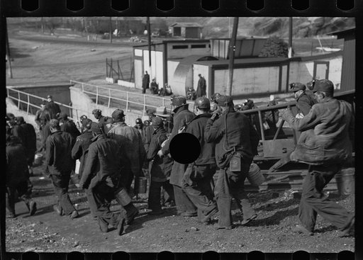 Untitled photo, possibly related to: Coming out of the mine, Birmingham, Alabama