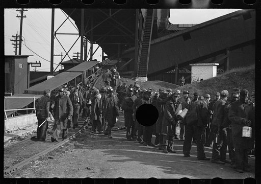 Untitled photo, possibly related to: Coming out of the mine, Birmingham, Alabama
