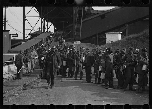 Untitled photo, possibly related to: Coming out of the mine, Birmingham, Alabama