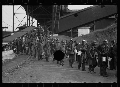 Untitled photo, possibly related to: Coming out of the mine, Birmingham, Alabama