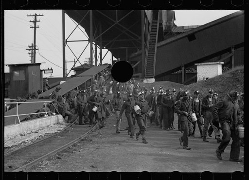 Untitled photo, possibly related to: Coming out of the mine, Birmingham, Alabama