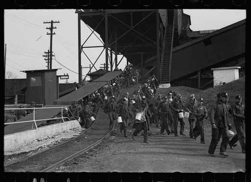 Untitled photo, possibly related to: Coming out of the mine, Birmingham, Alabama
