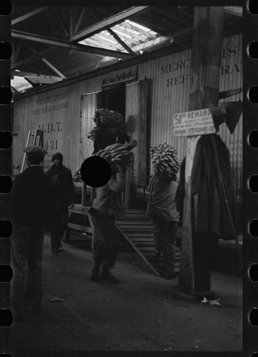Untitled photo, possibly related to: Sign on dock, Mobile, Alabama