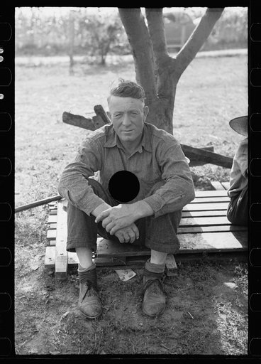 Untitled photo, possibly related to: Part of threshing crew taking a rest, Frederick, Maryland