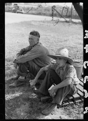 Part of threshing crew taking a rest, Frederick, Maryland