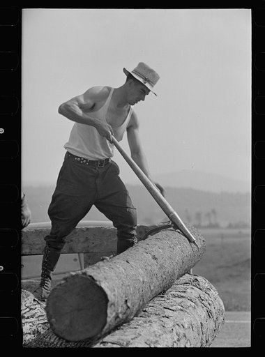 Lumber mill worker, Lowell, Vermont