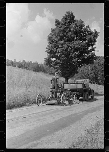 Road grader, Windsor County, Vermont