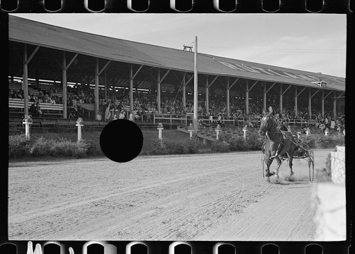 Untitled photo, possibly related to: Trotting horse race, State Fair, Rutland, Vermont