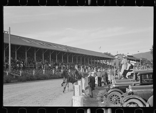 Trotting horse race, State Fair, Rutland, Vermont