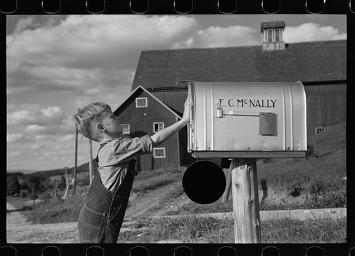 Untitled photo, possibly related to: Looking for the mail, McNally farm, Kirby, Vermont