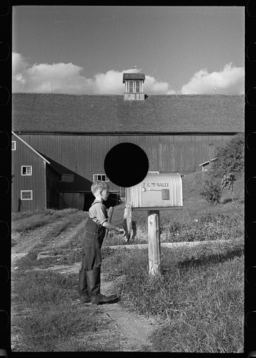 Untitled photo, possibly related to: Looking for the mail, McNally farm, Kirby, Vermont