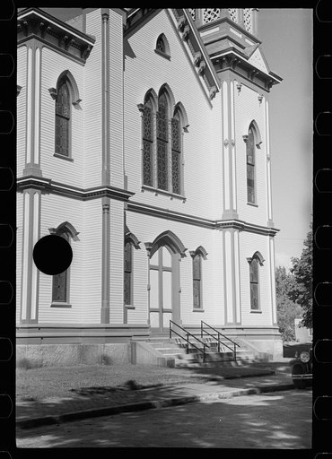 Untitled photo, possibly related to: Church spires, Rockland, Maine