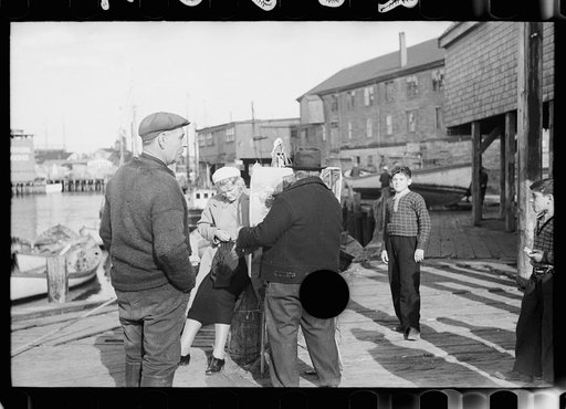 Untitled photo, possibly related to: Fishermen playing cards, Gloucester, Massachusetts