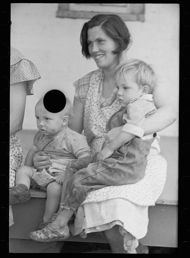 Untitled photo, possibly related to: Mrs. Hallett, wife of resettled farmer, Tompkins County, New York