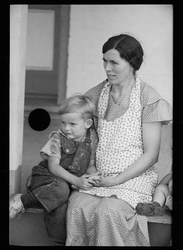Untitled photo, possibly related to: Mrs. Hallett, wife of resettled farmer, Tompkins County, New York