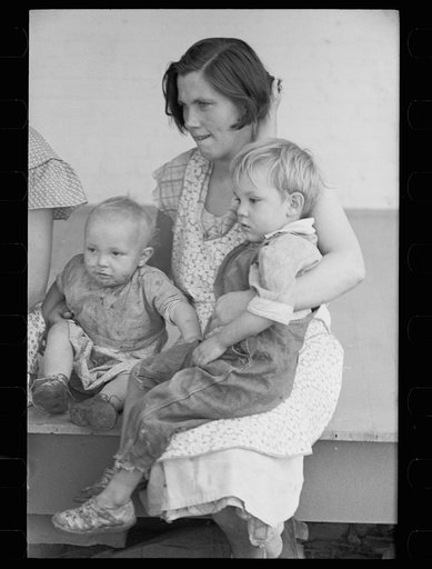 Untitled photo, possibly related to: Mrs. Hallett, wife of resettled farmer, Tompkins County, New York