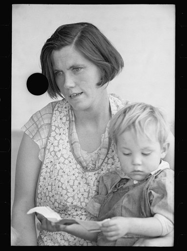 Untitled photo, possibly related to: Mrs. Hallett, wife of resettled farmer, Tompkins County, New York