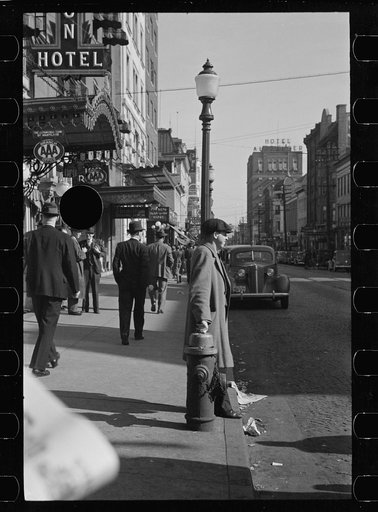 Untitled photo, possibly related to: Main street of Hagerstown on Saturday afternoon, Maryland