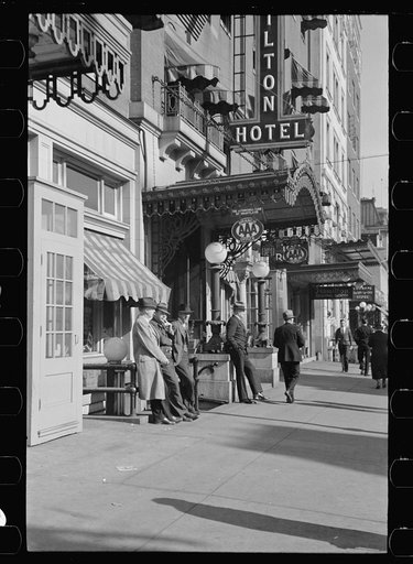Untitled photo, possibly related to: Main street of Hagerstown on Saturday afternoon, Maryland