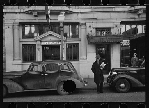 Untitled photo, possibly related to: Main street of Hagerstown on Saturday afternoon, Maryland
