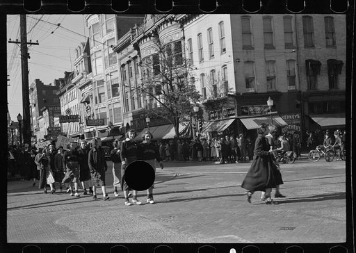 Untitled photo, possibly related to: Main street of Hagerstown on Saturday afternoon, Maryland