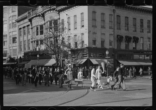 Untitled photo, possibly related to: Main street of Hagerstown on Saturday afternoon, Maryland