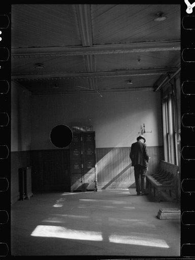 Untitled photo, possibly related to: Interior of railroad station, Hagerstown, Maryland