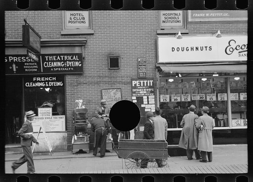 Untitled photo, possibly related to: Forty-ninth Street near Sixth Avenue, New York, New York