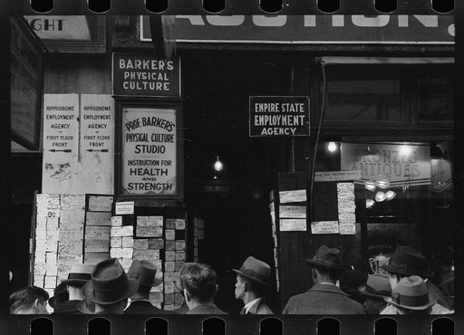 Employment agency, Sixth Avenue, New York, New York