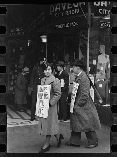 Strike pickets, New York, New York