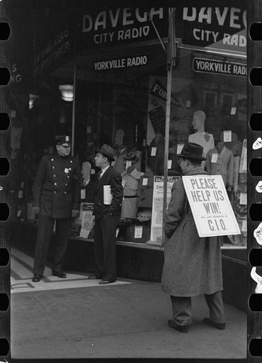 Strike pickets, New York, New York