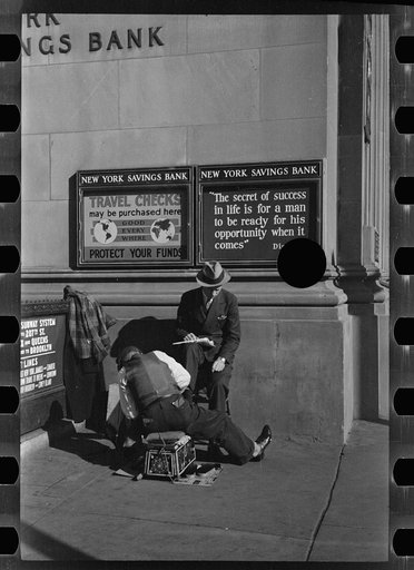 Untitled photo, possibly related to: Bootblack, Fourteenth Street and Eighth Avenue, New York, New York
