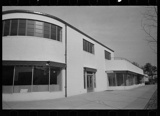 Untitled photo, possibly related to: Store buildings, Greenbelt, Maryland