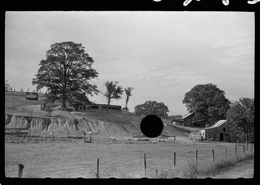 Untitled photo, possibly related to: Eroded farmland, Martin County, Indiana