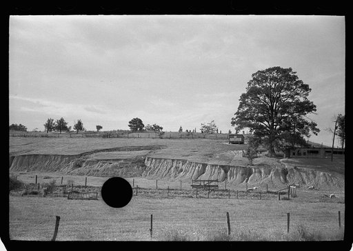 Untitled photo, possibly related to: Eroded farmland, Martin County, Indiana
