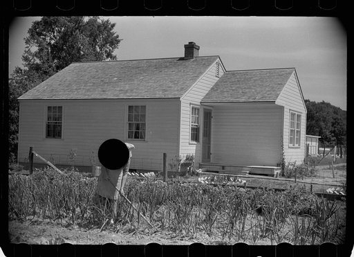 Untitled photo, possibly related to: Wife of homesteader in garden, Scioto Farms, Ohio