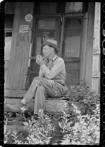 Farmer at Blankenship, Martin County, Indiana