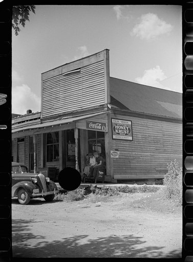 Untitled photo, possibly related to: Village post office, Martin County, Indiana