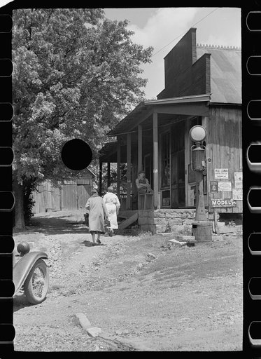 Untitled photo, possibly related to: Village post office, Martin County, Indiana