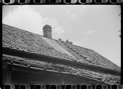 Untitled photo, possibly related to: Former home of a Wabash Farms settler, (Liston Barnes) Martin County, Indiana