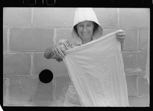 Untitled photo, possibly related to: Resettled farmer's wife (Mrs. Lestor Barnes), Wabash Farms, Indiana
