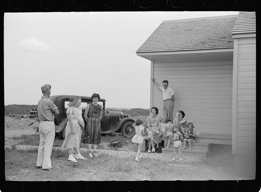 Untitled photo, possibly related to: Part-time farmer who works in Loogootee with his family, Wabash Farms, Indiana