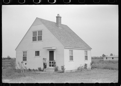 Untitled photo, possibly related to: Part-time farmer who works in Loogootee with his family, Wabash Farms, Indiana